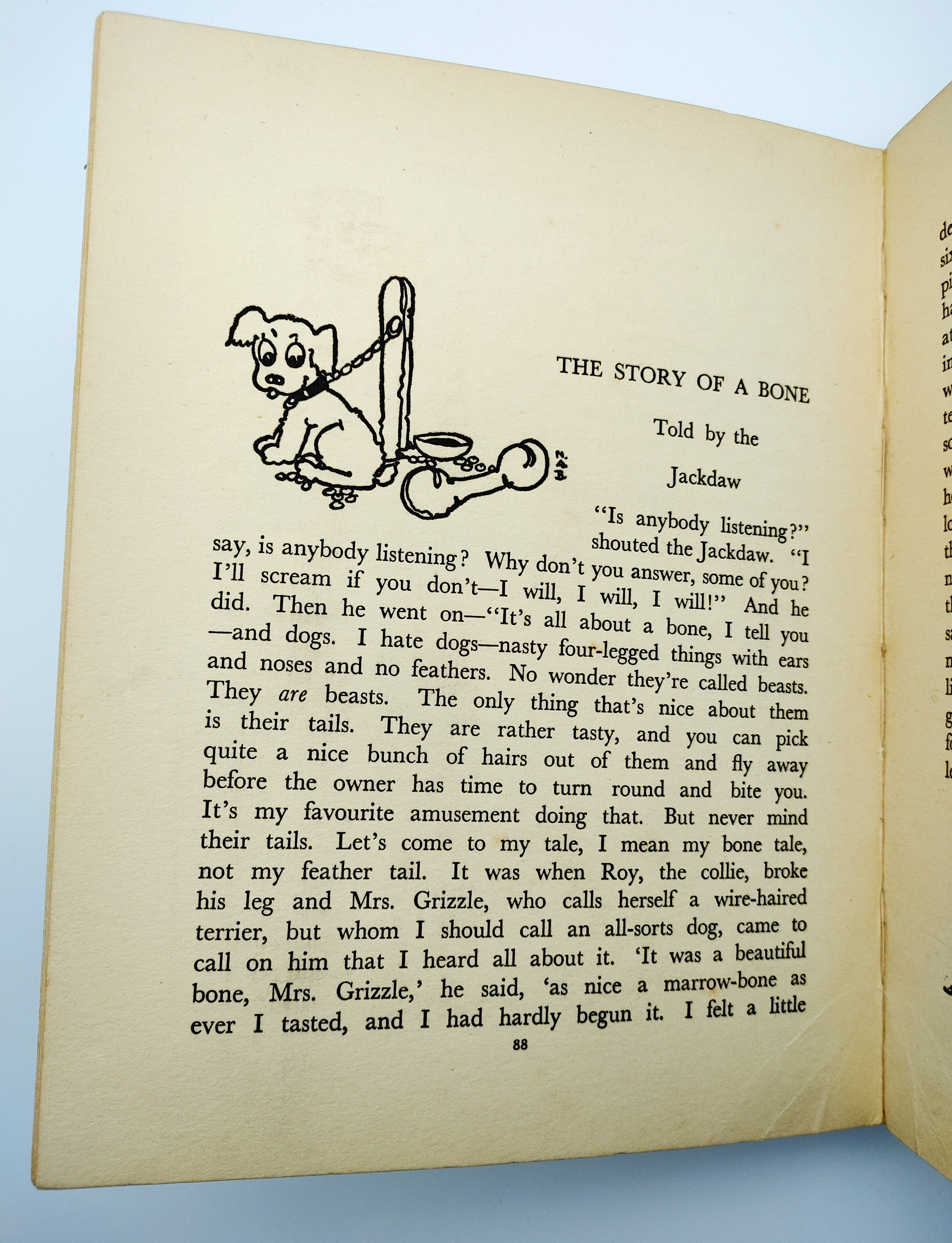 Story of a Bone from the first edition of the pop-up panorama Told By The Animals (circa 1930s)