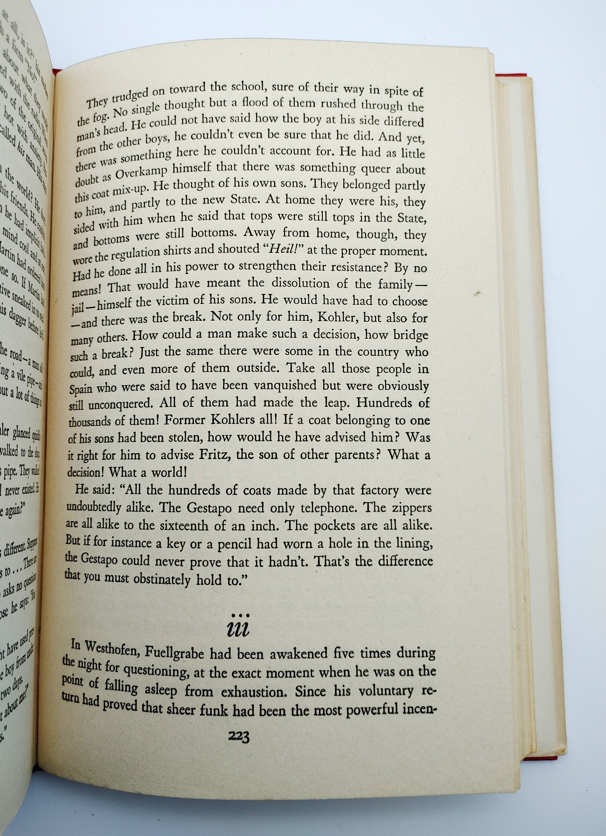Page 223 of Anna Seghers's The Seventh Cross (1942)