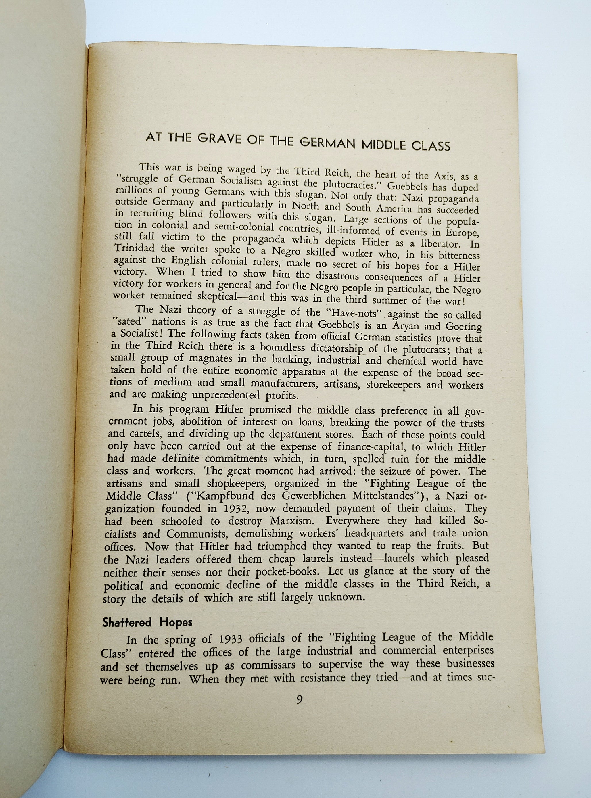 First edition of Nordon's The Thugs of Europe (1943)
