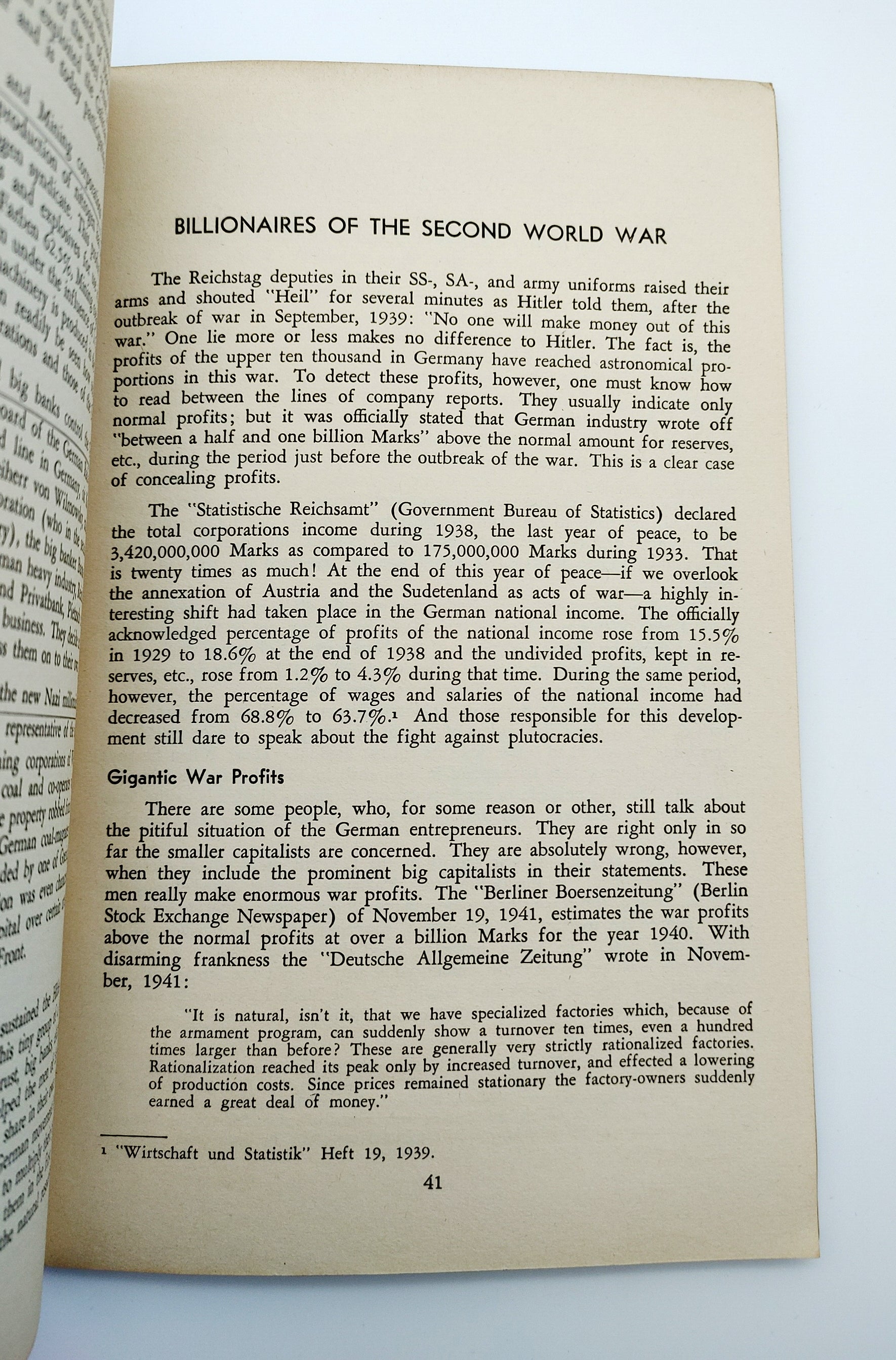 First edition of Nordon's The Thugs of Europe (1943)