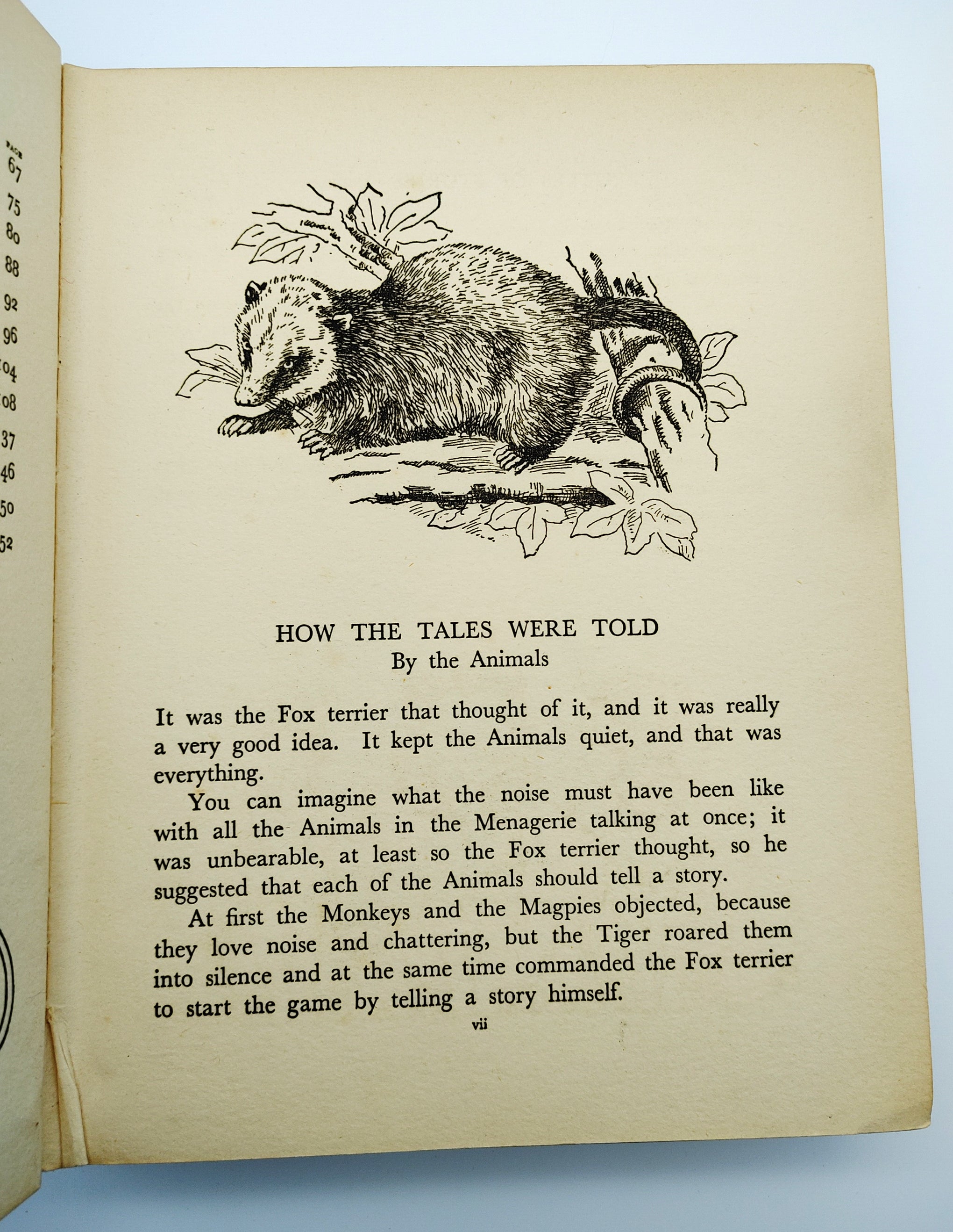 Chapter from the first edition of the pop-up panorama Told By The Animals (circa 1930s)