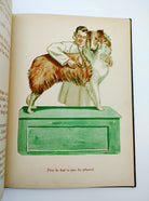 Illustration of dog getting a physical from the first edition of Private Pepper of Dogs for Defense (1943)