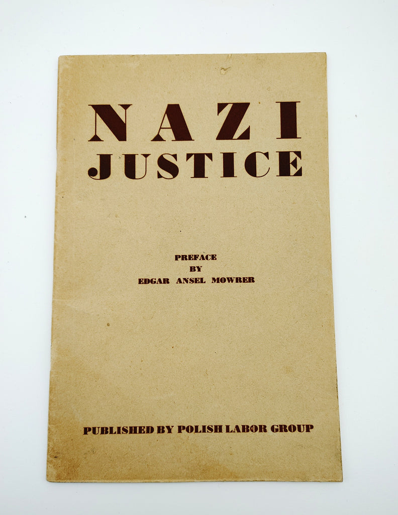 the first edition of Nazi Justice (1944)