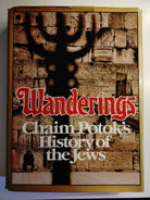 dust jacket of the first edition of Chaim Potok's History of the Jews (1978)