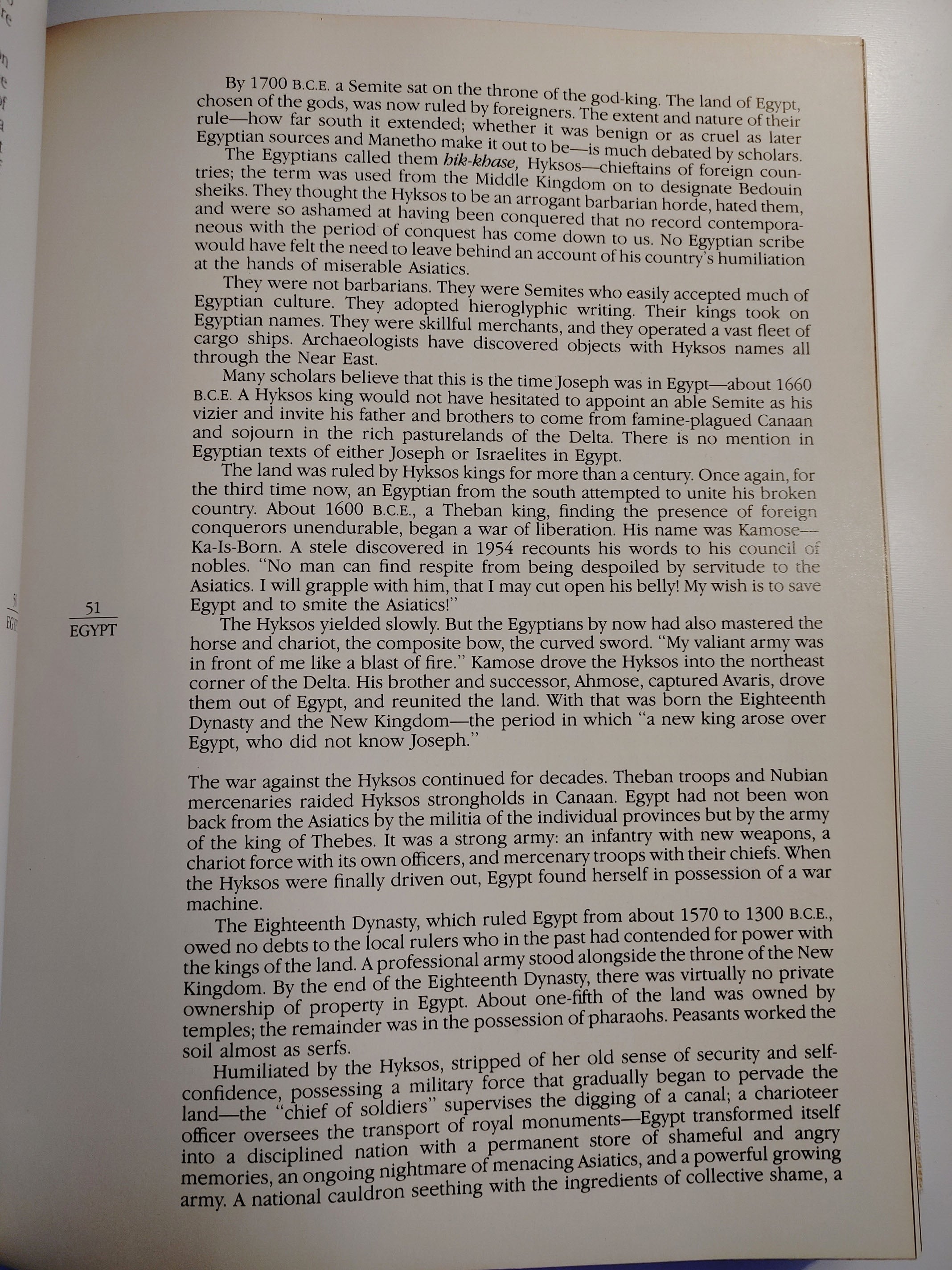 Egypt chapter from first edition of Chaim Potok's History of the Jews (1978)