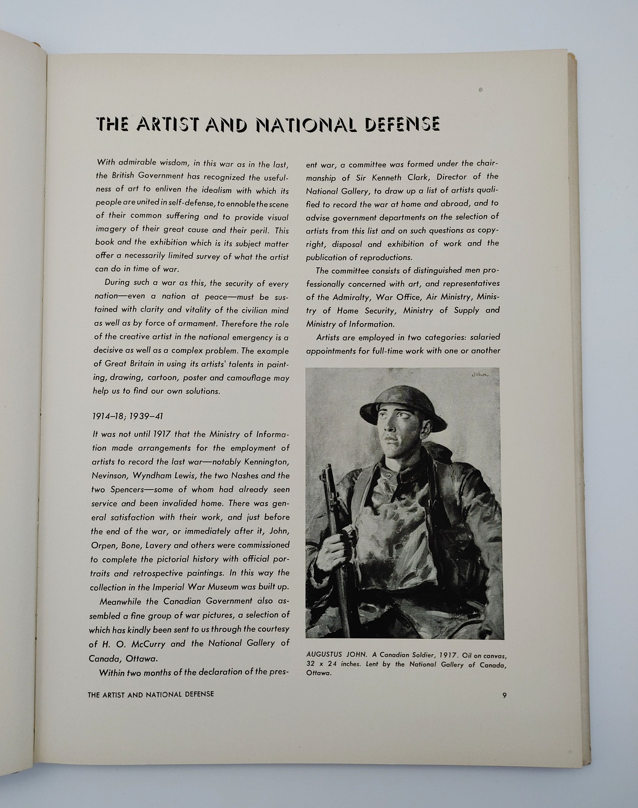 Preface to the first edition of the Museum of Modern Art's Britain at War (1941)