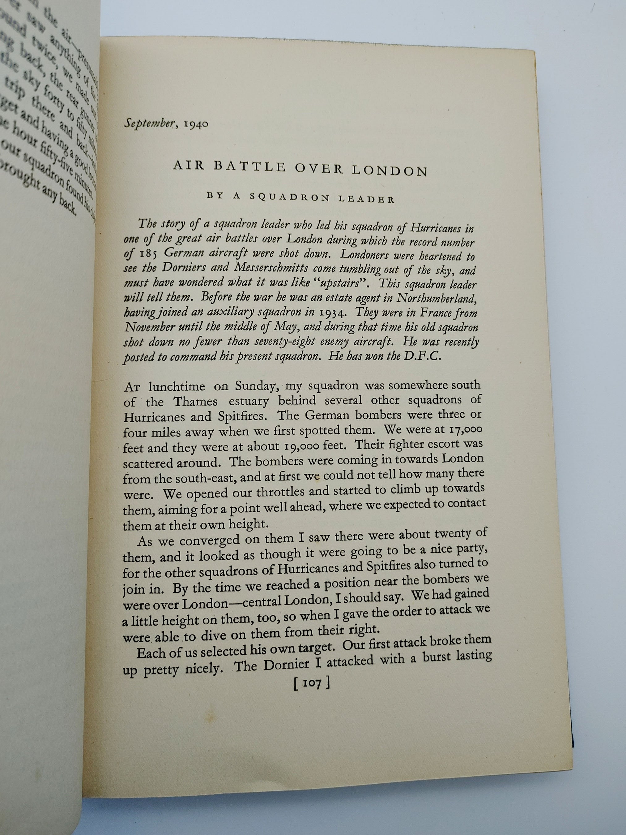 Air battle from the first edition of Winged Words (1941)