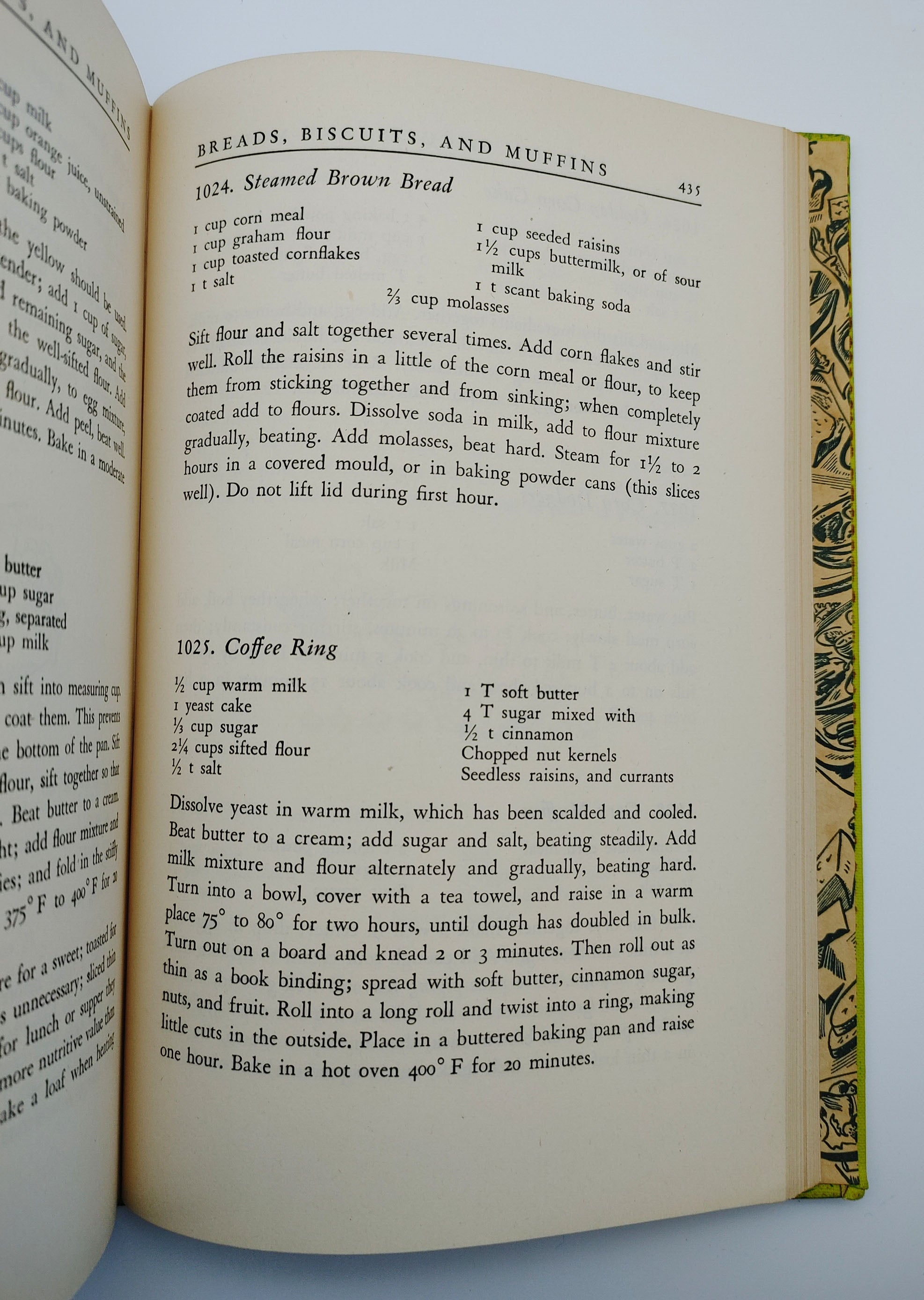 Bread recipes from the first edition of Taylor's Economy for Epicures (1943)