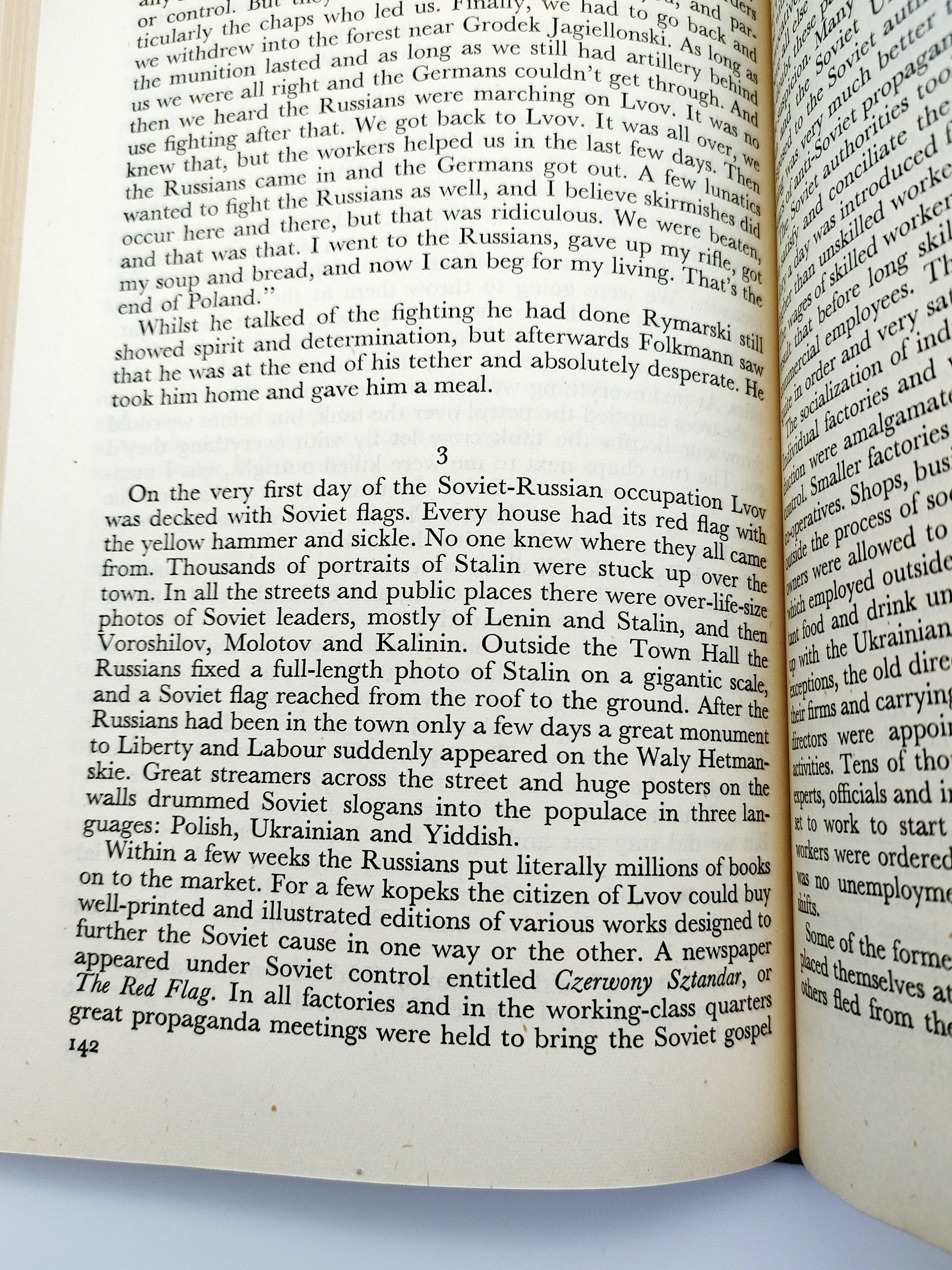 Text page about the Soviet occupation from the first edition in English of Stefan Szende's The Promise Hitler Kept (1945)