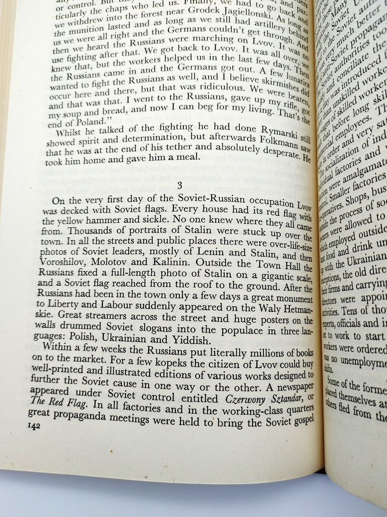 Text page about the Soviet occupation from the first edition in English of Stefan Szende's The Promise Hitler Kept (1945)