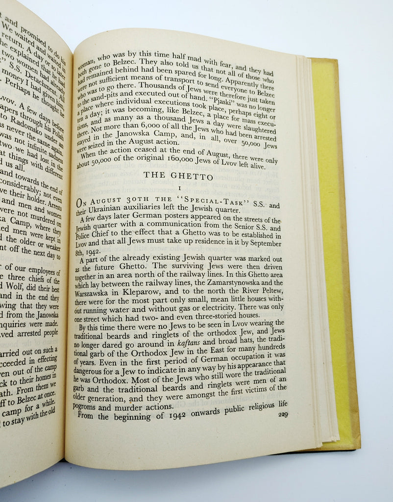 Text page about a Ukrainian ghetto from the first edition in English of Stefan Szende's The Promise Hitler Kept (1945)