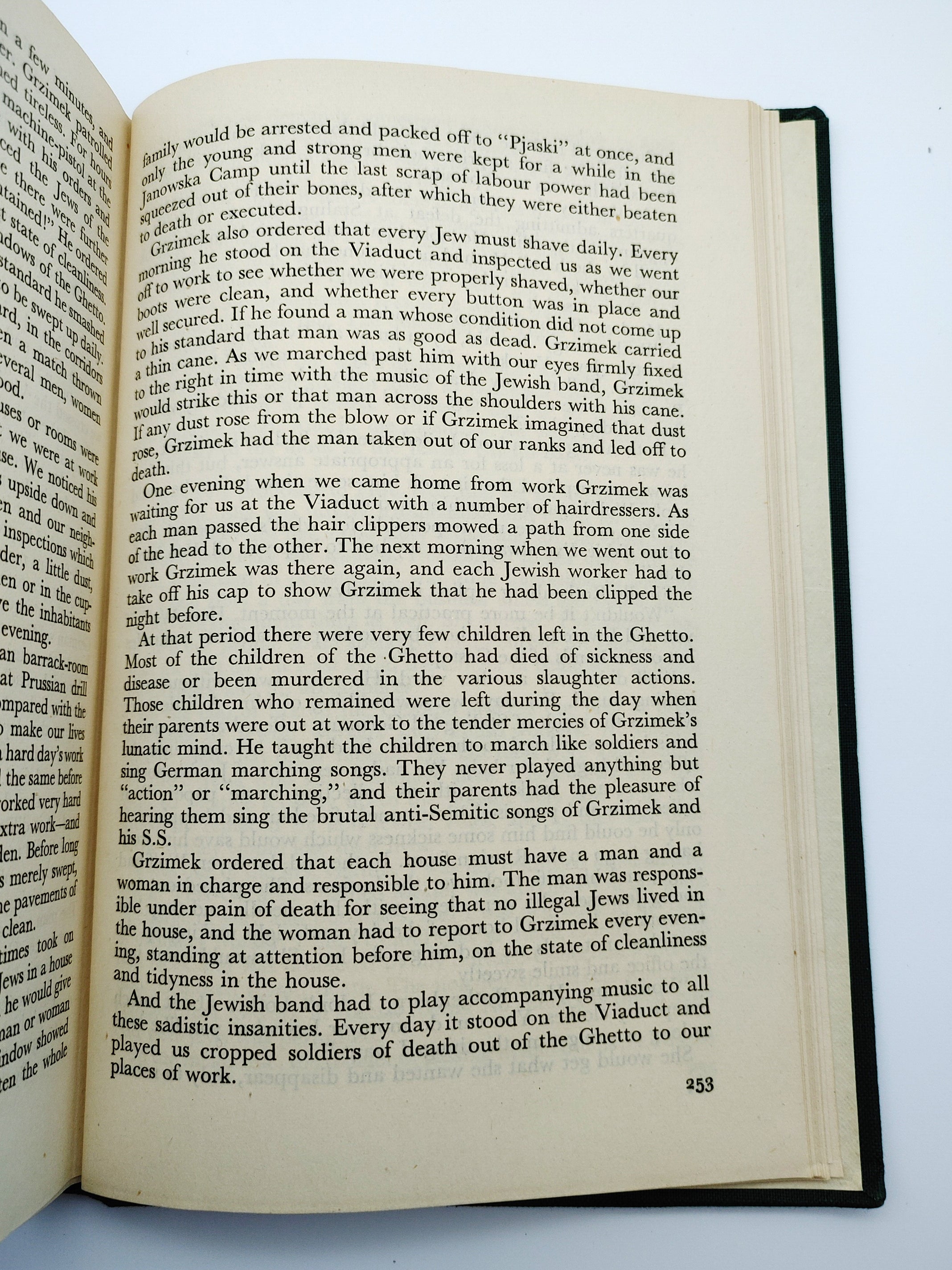 Text page about the ghetto liquidation from the first edition in English of Stefan Szende's The Promise Hitler Kept (1945)