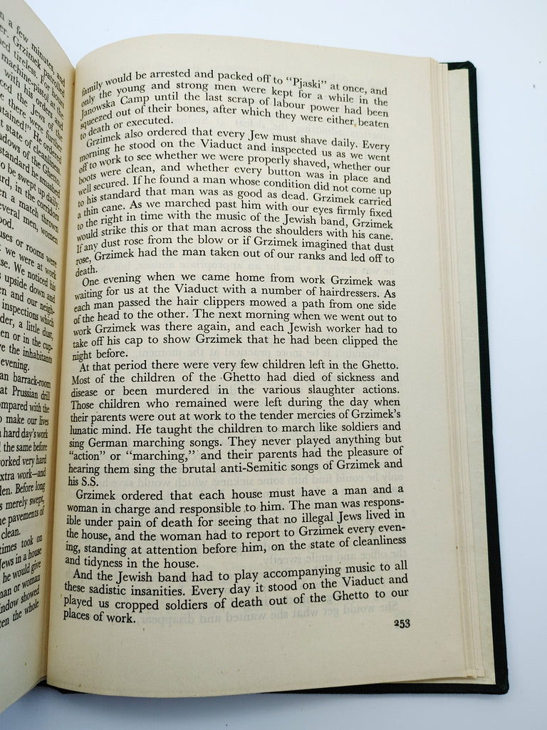 Text page about the ghetto liquidation from the first edition in English of Stefan Szende's The Promise Hitler Kept (1945)
