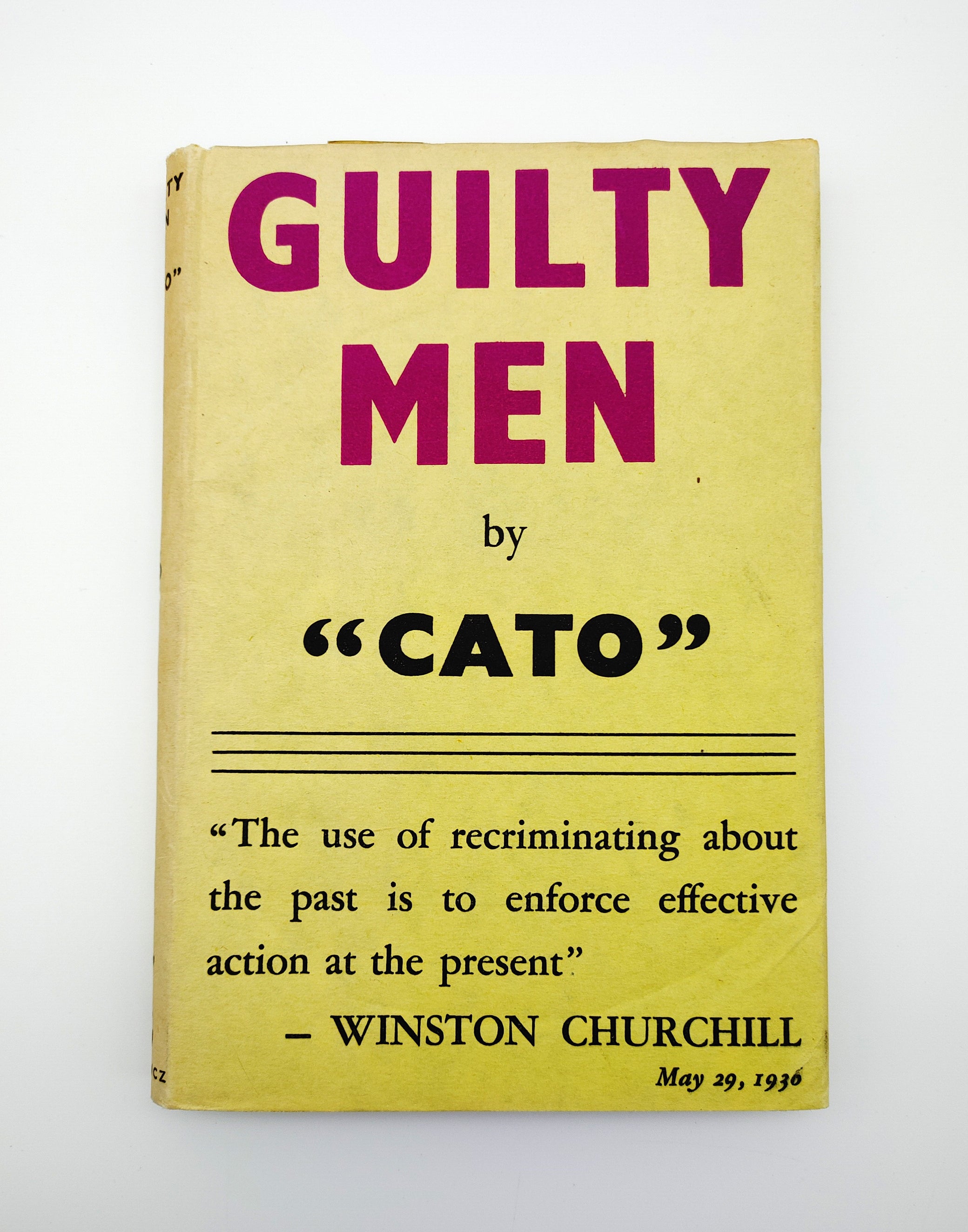 Third edition of Cato's Guilty Men, (1940)