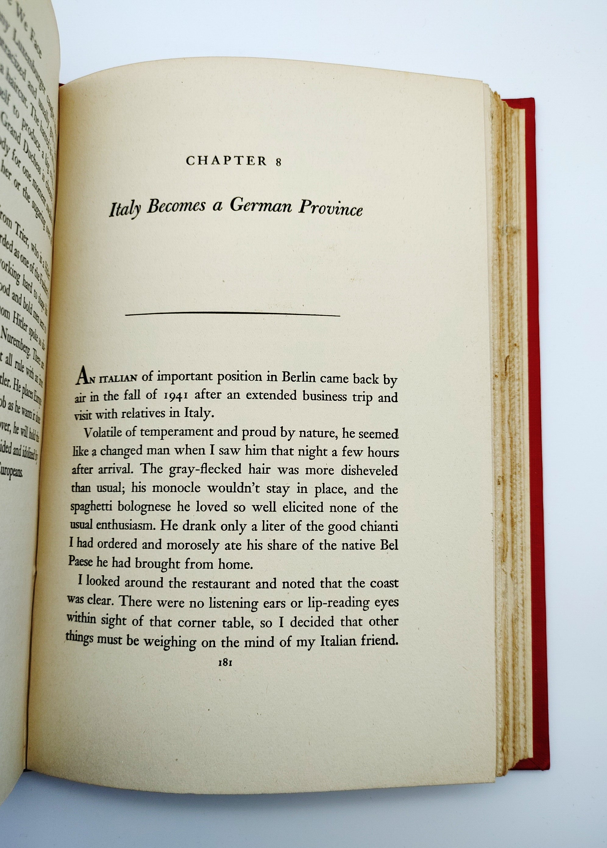 Nazi takeover of Italy in Huss's The Foe We Face (1942)
