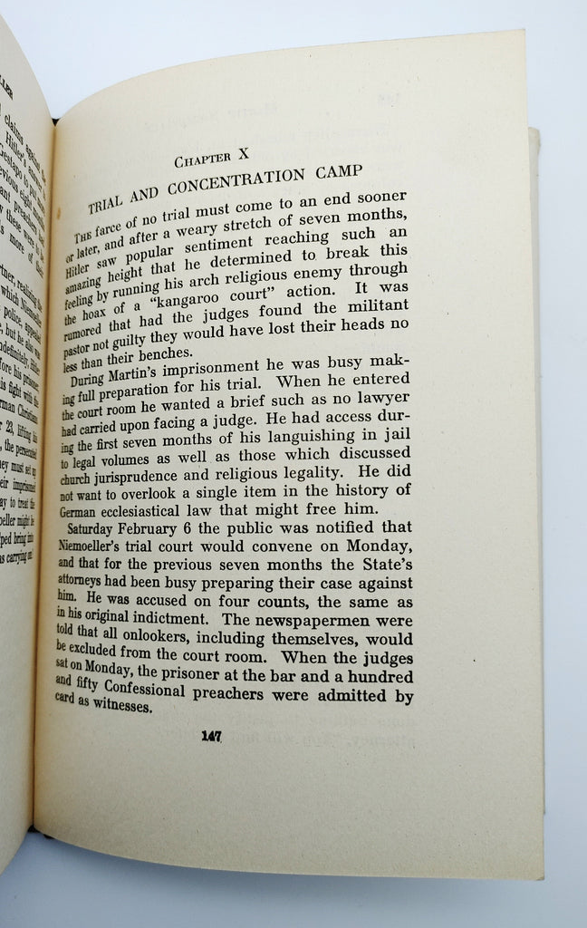 Chapter 10 of the third edition of Miller's Martin Niemoeller: Hero of the Concentration Camp (1942)