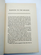 Reader warning of the first edition of Williams Haynes' The Chemical Front (1943)