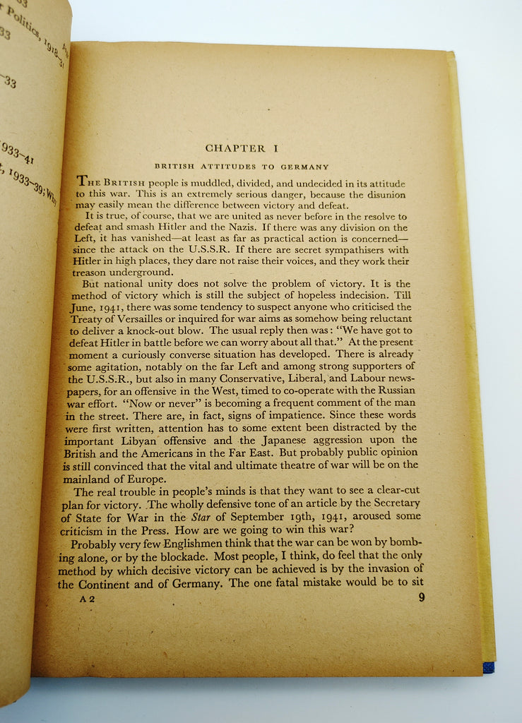 Chapter 1 of first edition of Aubrey Douglas Smith's Guilty Germans? (1942)