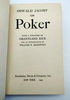 First edition of Oswald Jacoby on Poker (1940)
