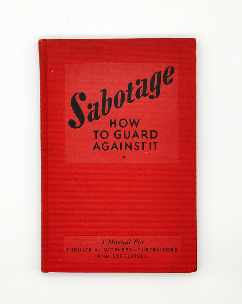 First edition of Harry Farren's Sabotage (1941)
